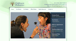 Desktop Screenshot of oakhurstpediatrics.com